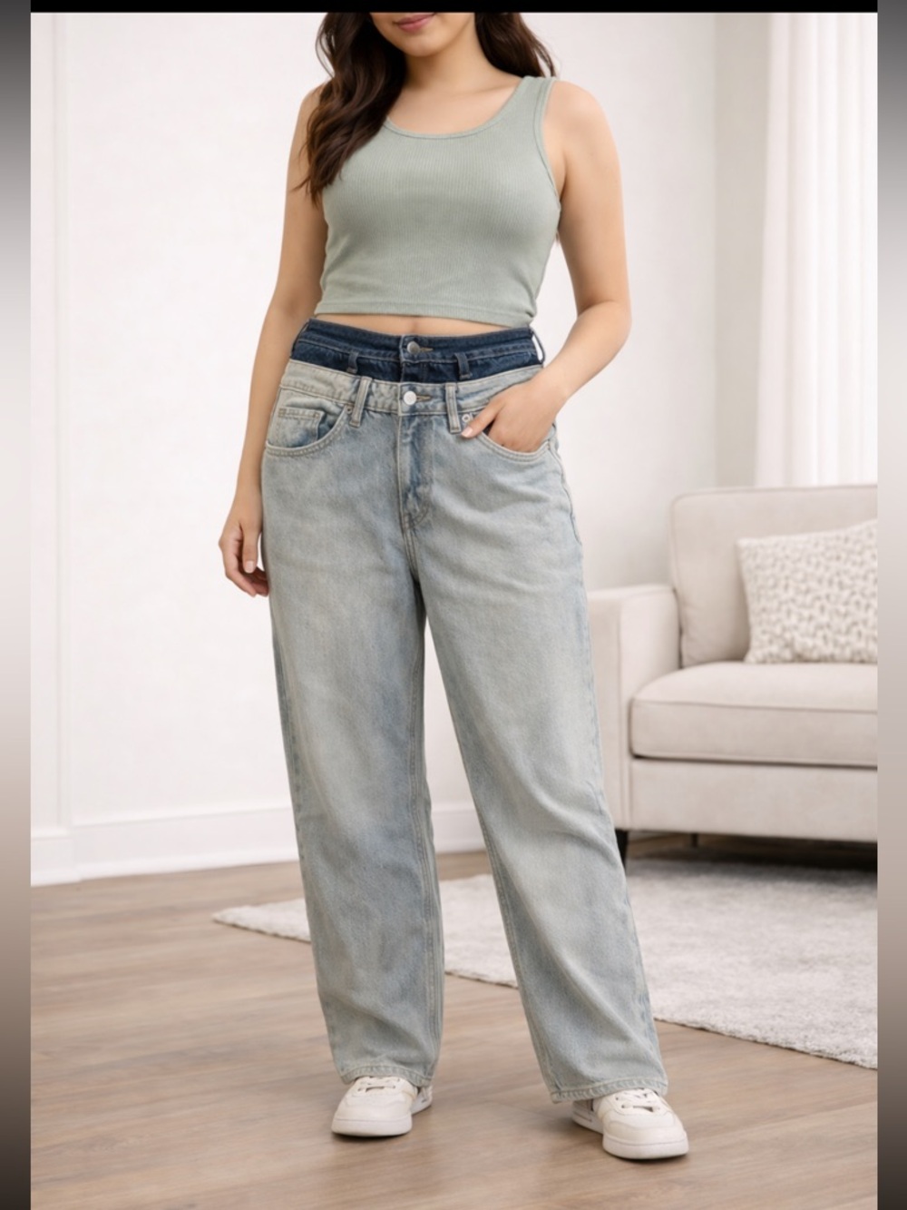 Wild Fable Women’s Double Waist Mid-Rise 90s Relaxed Straight Jeans Size 6